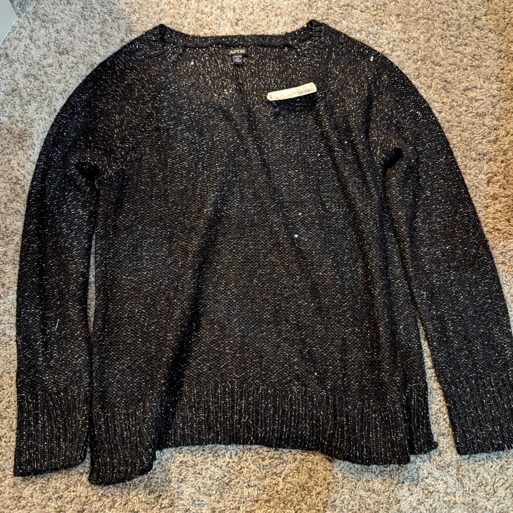 Apt.9 Glitter And Sequin Sweater